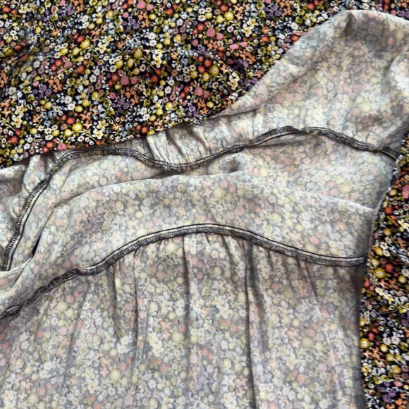 LOFT Black Multicolor Floral Short Sleeve Dress – Size Small - Picture 6 of 11